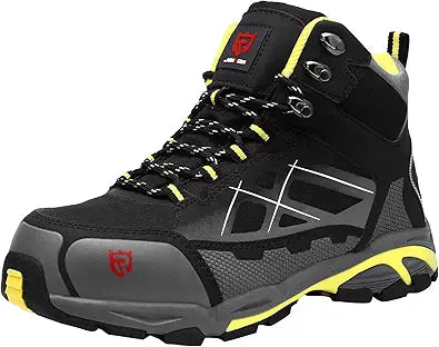 LARNMERN Steel Toe Boots for Men - Durable Safety Work Shoes