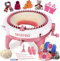 SENTRO Knitting Machine 48 Needles - Fast Loom for Hats & Scarves