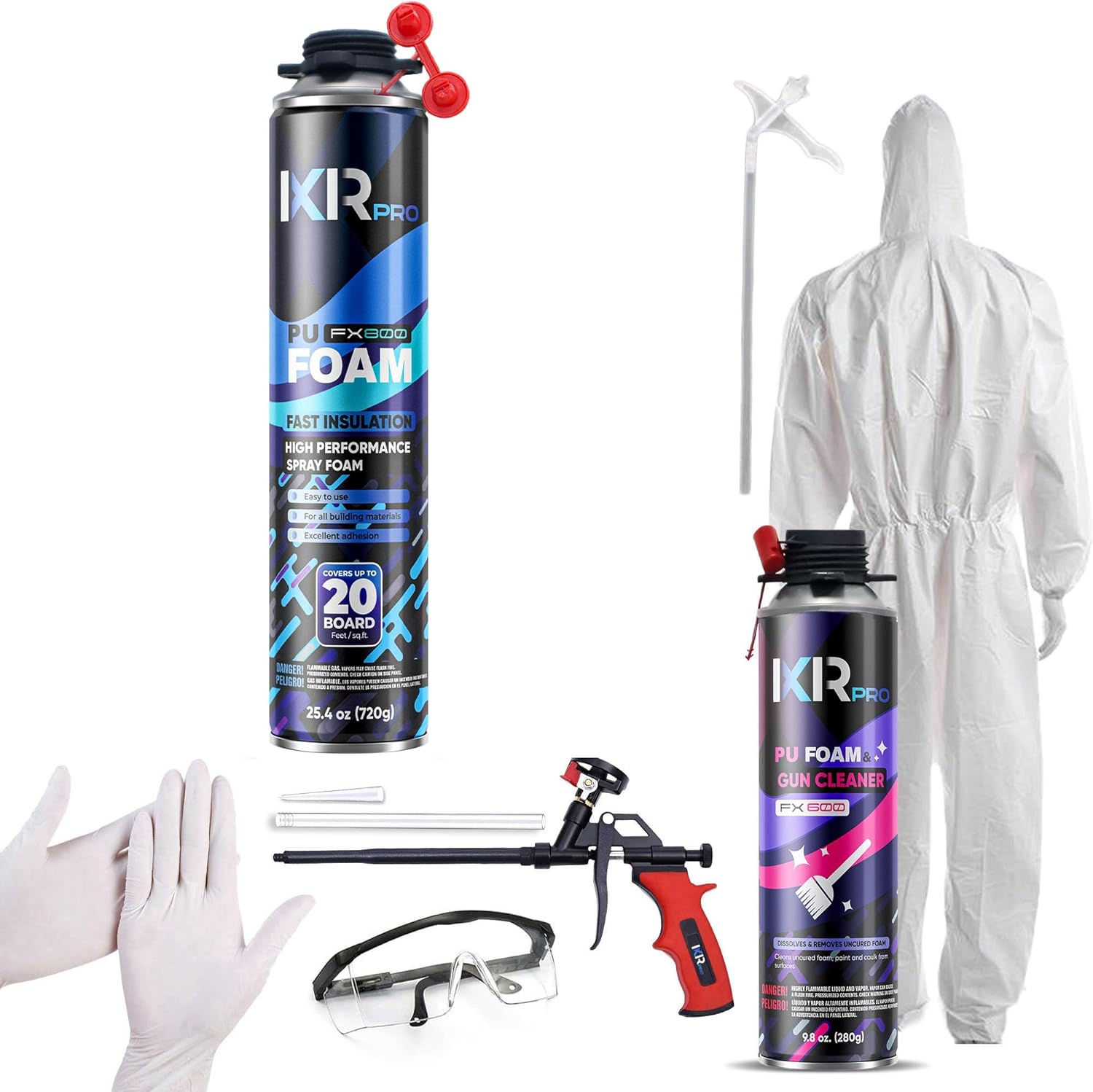 High Density Spray Foam Insulation Kit for Effective Soundproofing