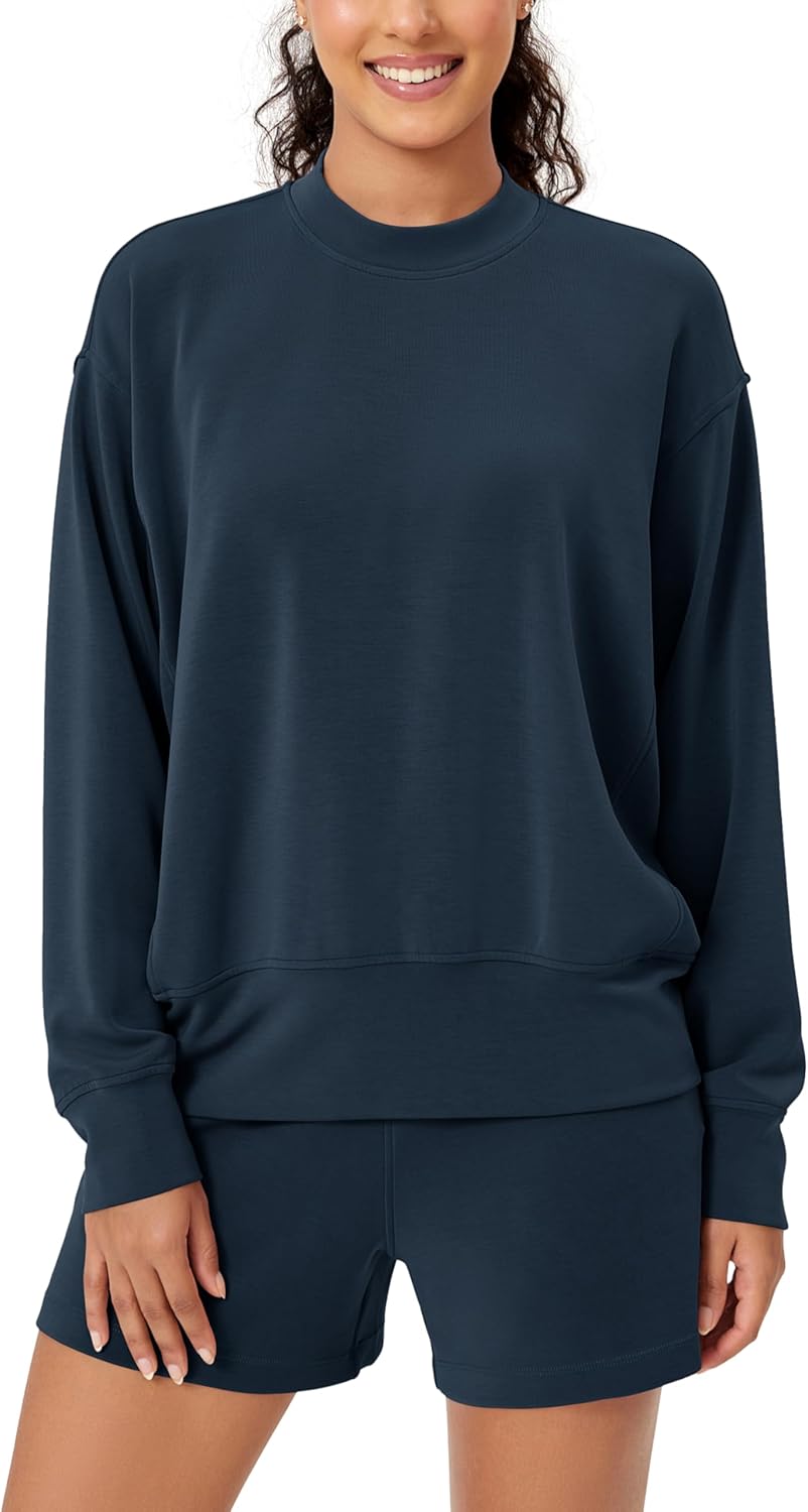 ODODOS Womens Long Sleeve Soft Sweatshirt - Cozy Comfort!