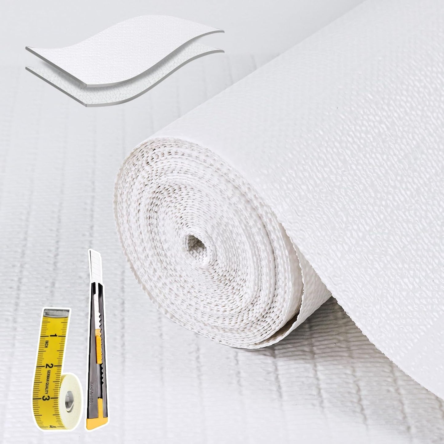 Shelf Liners for Kitchen Cabinets Non Adhesive Strong Non-Slip