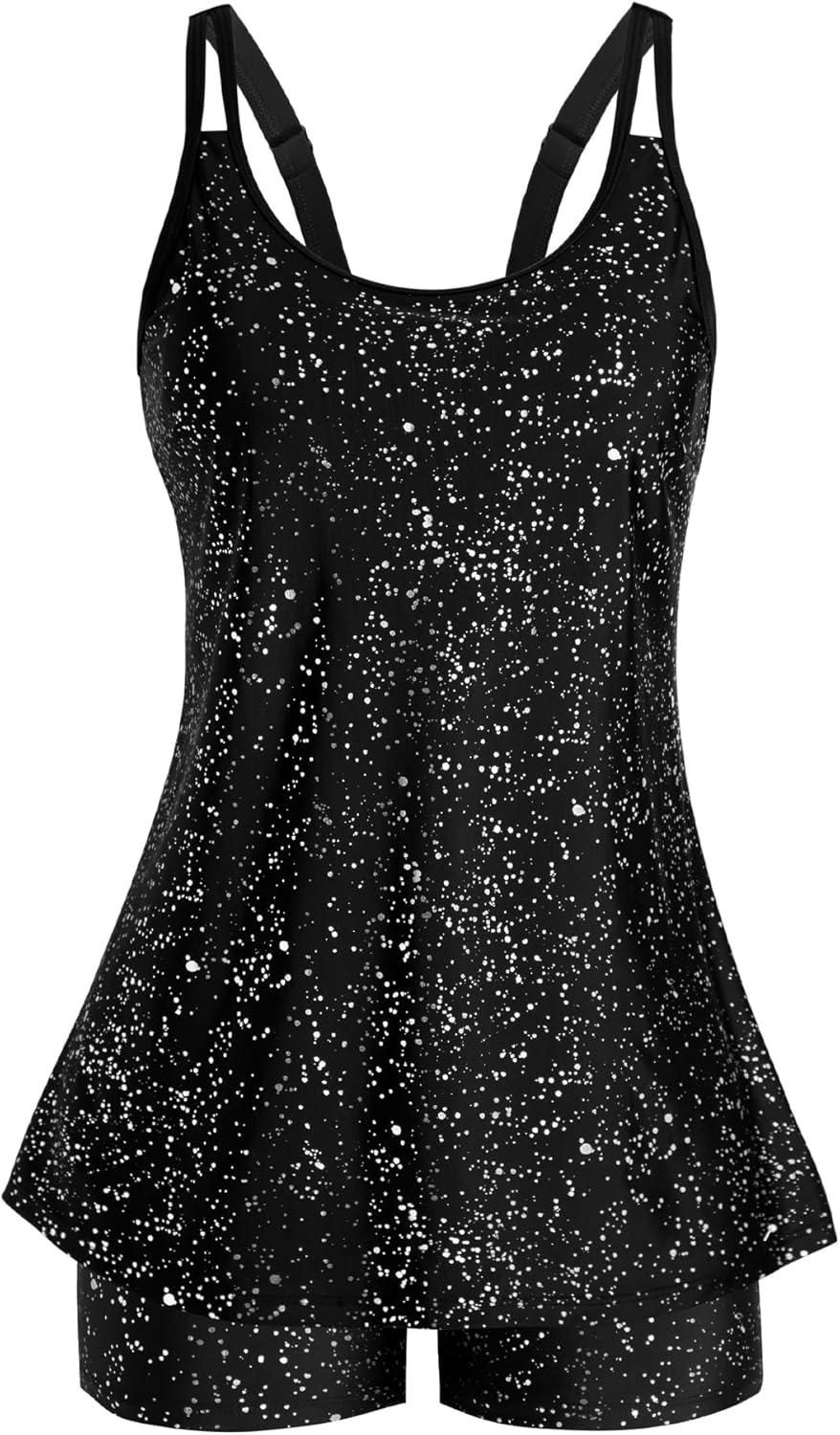 Arolina Tankini Swimsuits for Women with Tummy Control Design