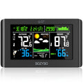 Weather Station Wireless Indoor Outdoor Thermometer - Color Display