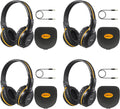 SIMOLIO 4 Pack IR Car DVD Player Headphones for Kids - Two Channel