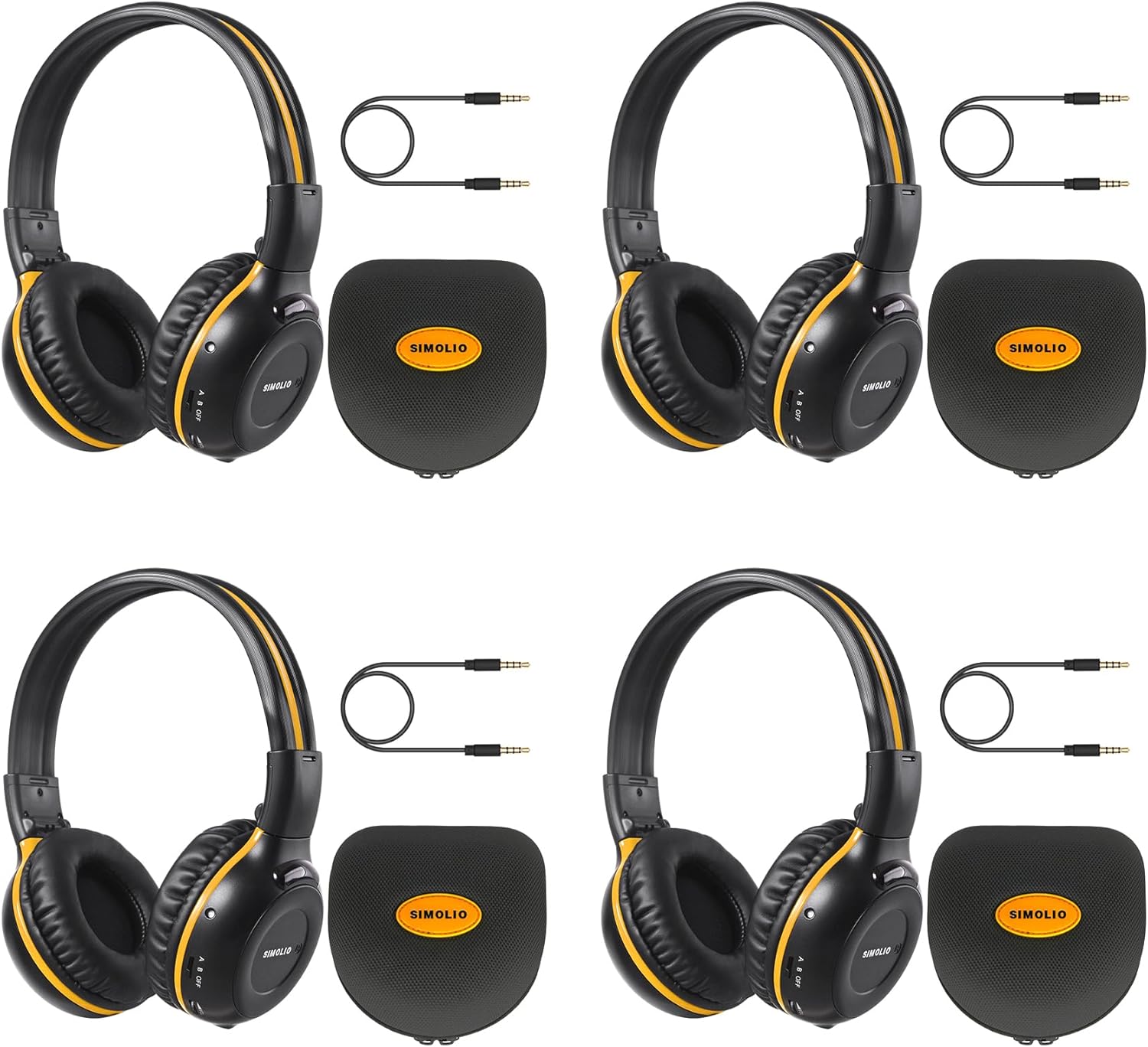 SIMOLIO Wireless IR Headphones for Kids - Perfect for Car Trips