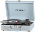 Vinyl Record Player 3 Speeds Portable Suitcase Turntable - Bluetooth