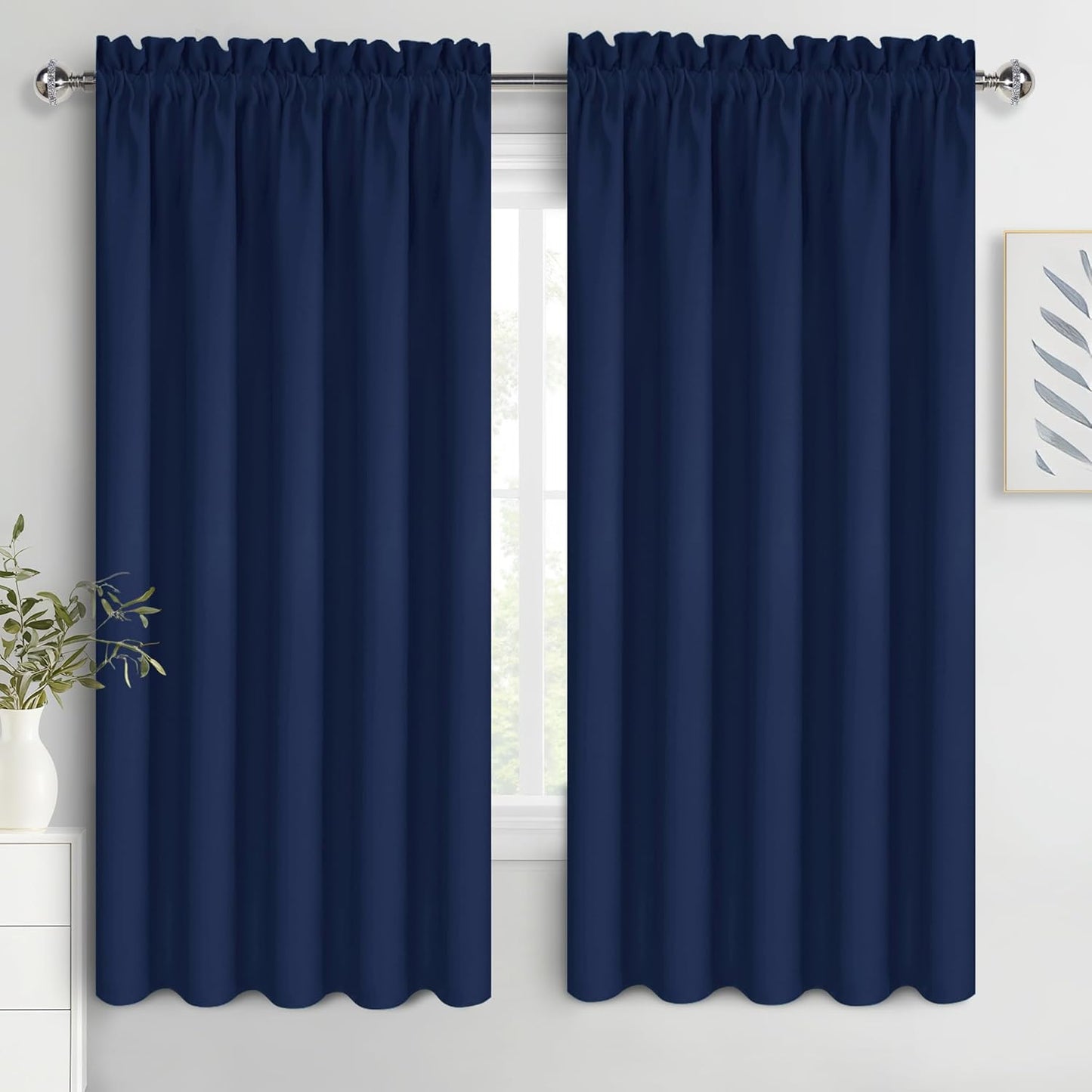 DWCN Bedroom Blackout Curtains 60 x 63 Inches for Kids Room