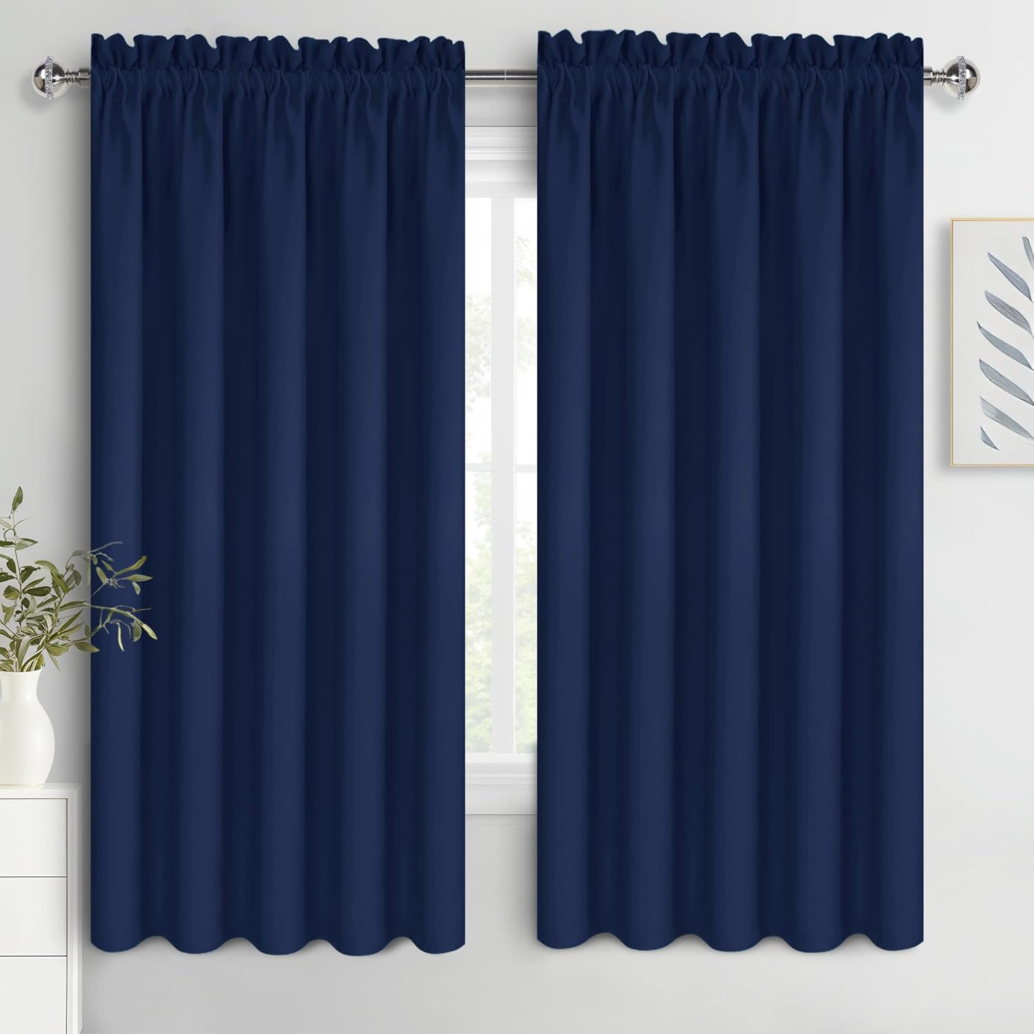 DWCN Bedroom Blackout Curtains 60 x 63 Inches for Kids Room