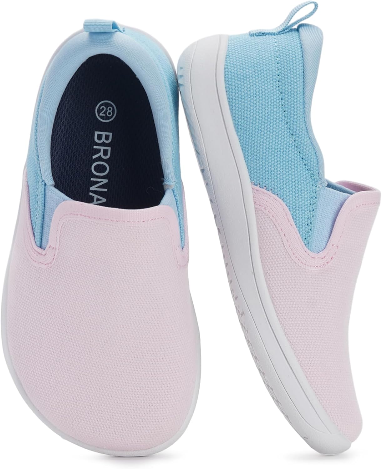 BRONAX X WHITIN Toddler Wide Toe Box Barefoot Shoes for Kids