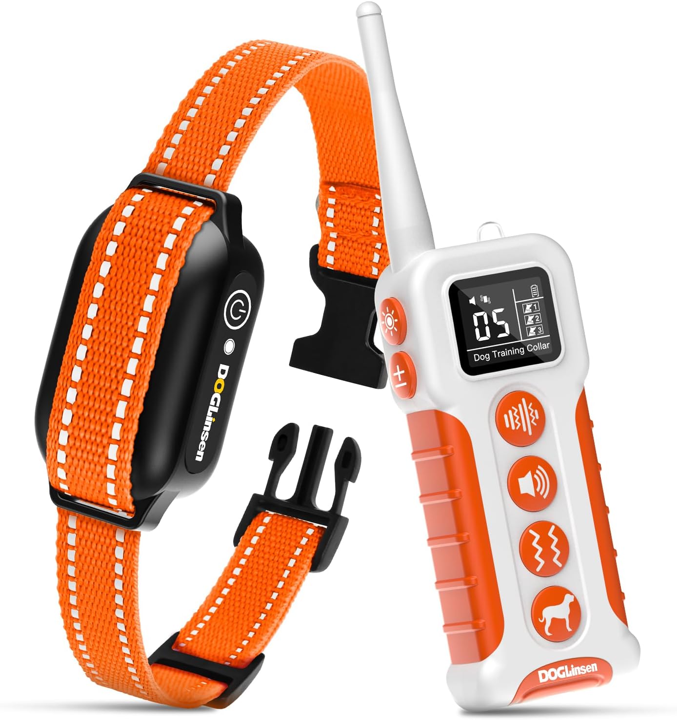 No Shock Dog Training Collar with Remote for All Dog Sizes