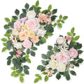 Pack of 2 Wedding Arch Artificial Flowers - Light Pink Welcome Decor