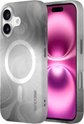 Halo Hydro Dip MagSafe Case for iPhone 16 (Oil Slick Smoke)