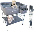 Elevated Dog Bathtub Portable Washing Station - No-Bend Home Bath