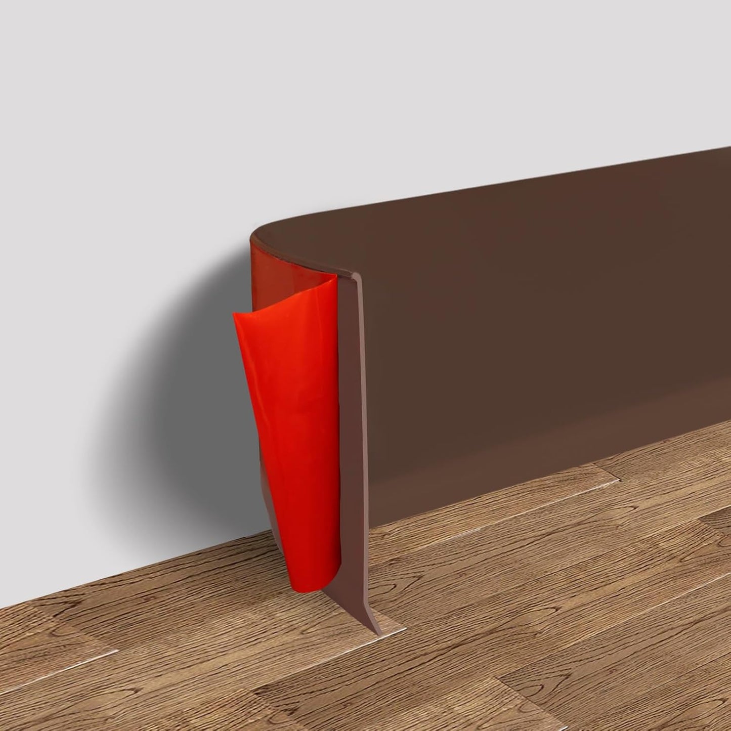 Vinyl Wall Base Molding Trim 6in Flexible Self Adhesive Brown