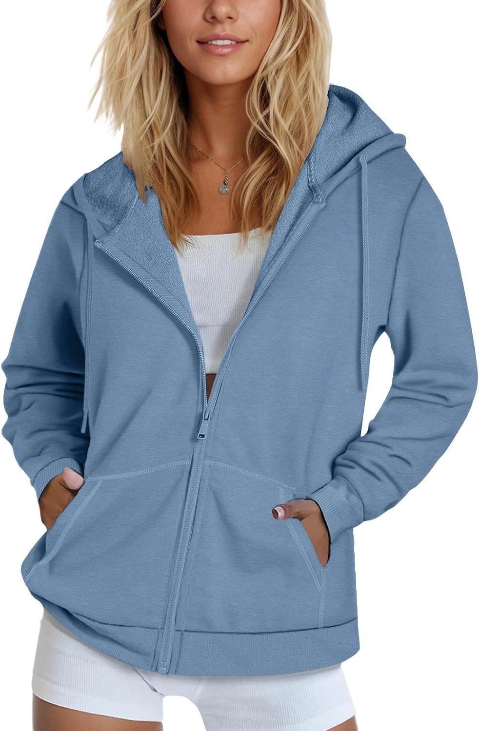 SMENG Womens Zip Up Hoodies for Cozy Fall and Winter Wear