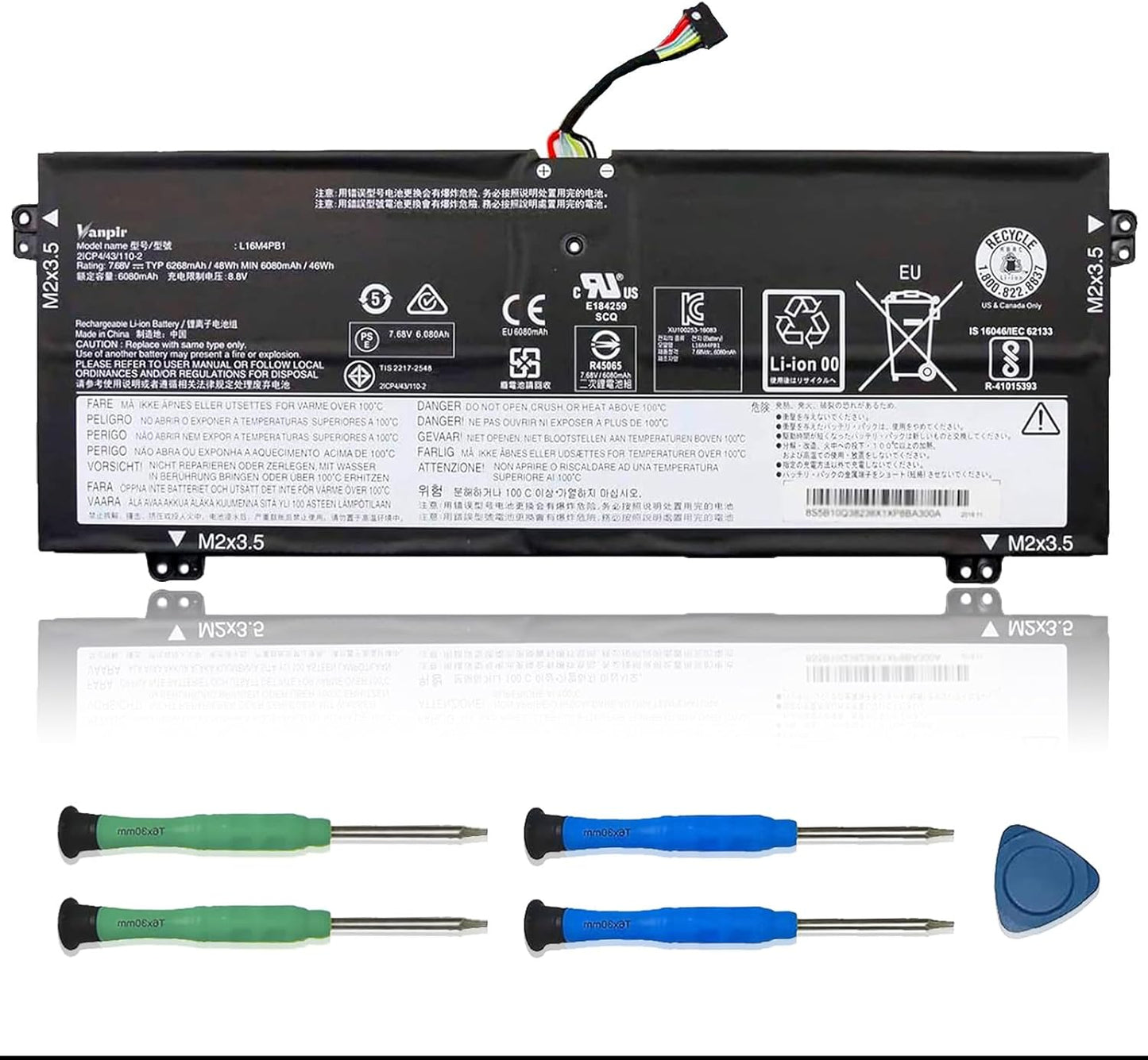 L16M4PB1 Laptop Battery Replacement for Lenovo Yoga Series