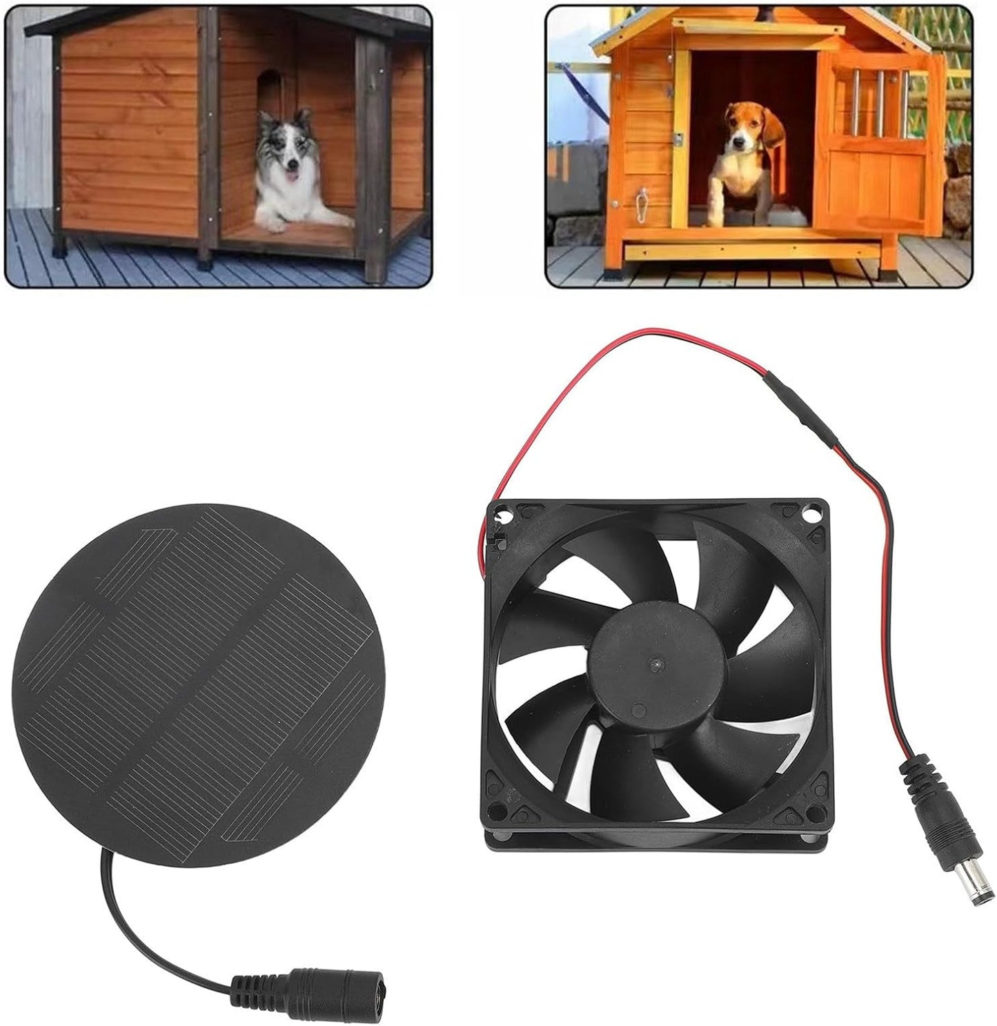 Portable Solar Fan for Greenhouse & Coops