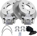 TRQ Rear Brake Pad & Rotor Kit Ceramic Compatible with 2005 Toyota