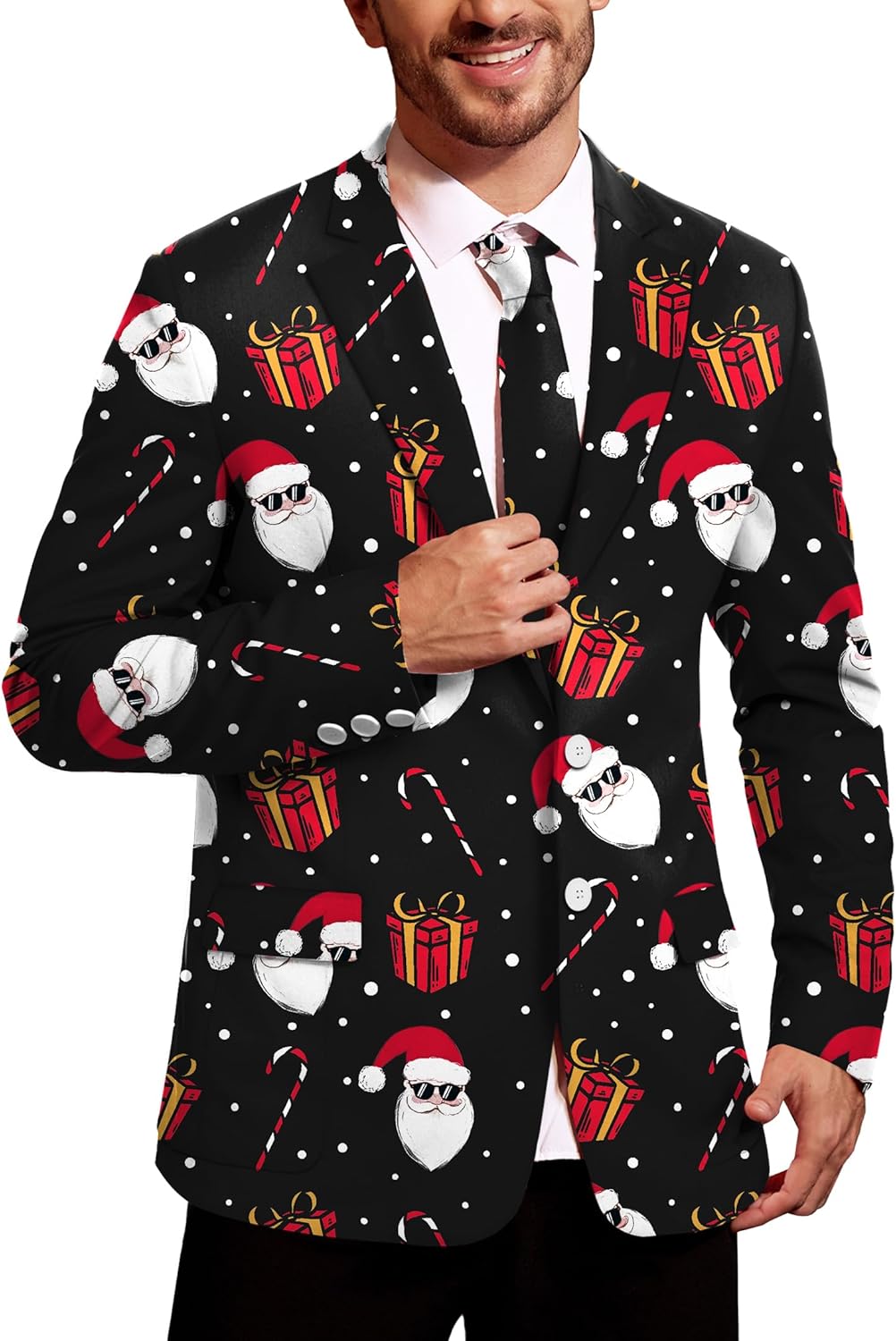 Arvilhill Men's Christmas Blazer - Ugly X-Mas Festive Jacket