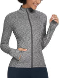 QUEENIEKE Womens Running Jackets Athletic Full Zip Up Track Jacket
