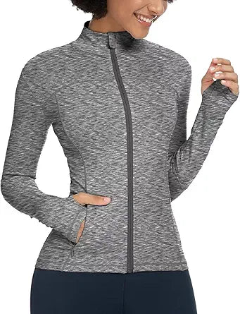 QUEENIEKE Womens Running Jackets for Yoga and Workout Activities