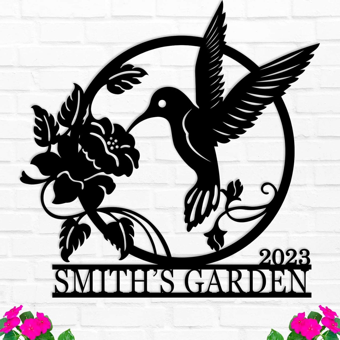 Personalized Hummingbird Metal Sign for Unique Home Decor