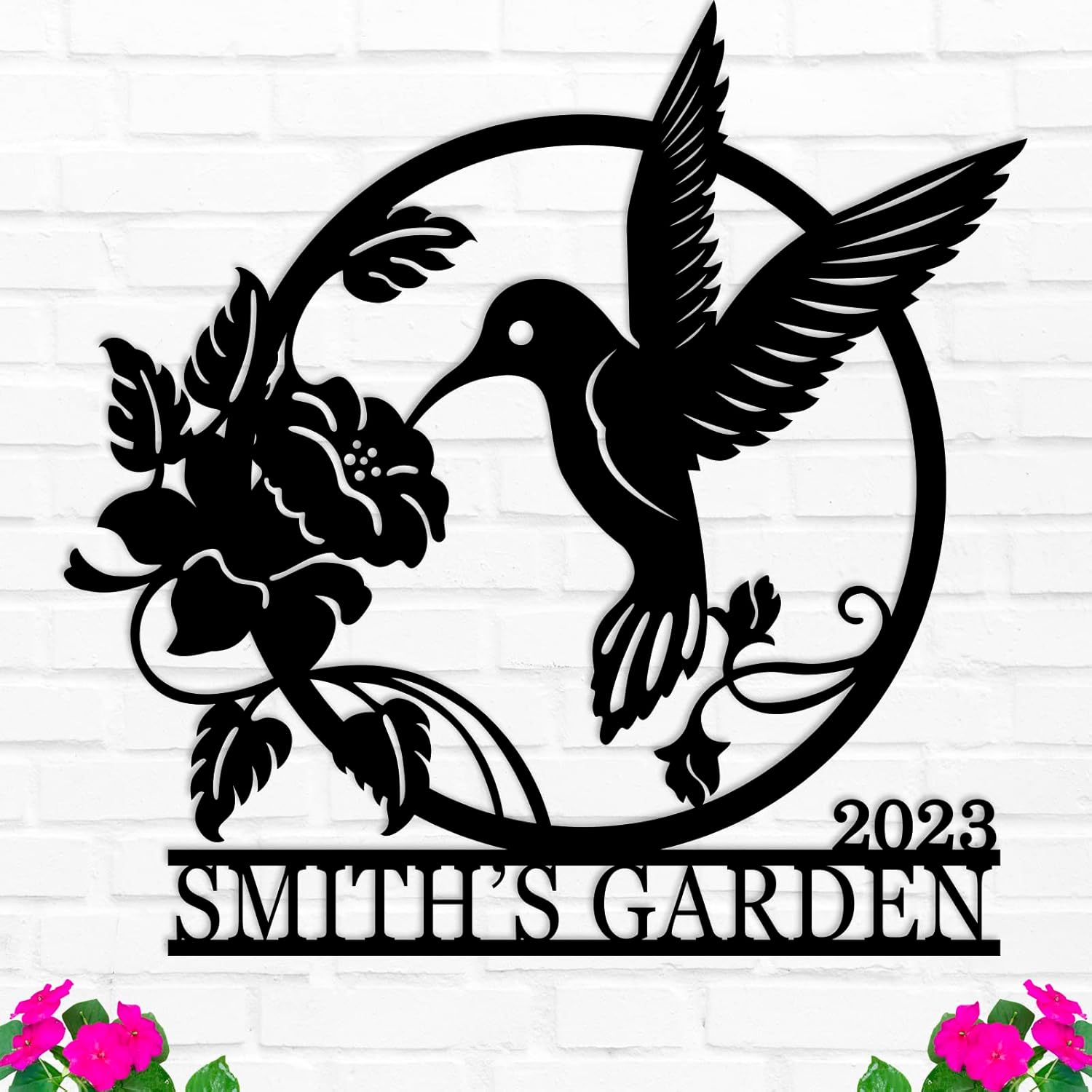 Personalized Hummingbird Metal Sign for Unique Home Decor