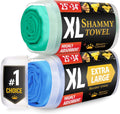 Premium XL Shammy Towel for Car Drying - Super Absorbent 2pk