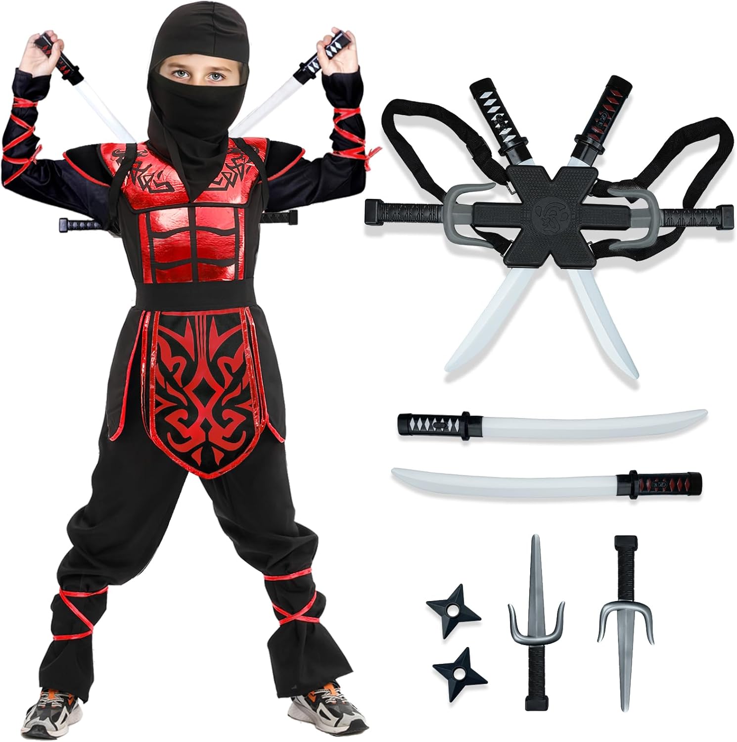 Ninja Costume Set for Kids - Perfect Halloween Outfit for Boys
