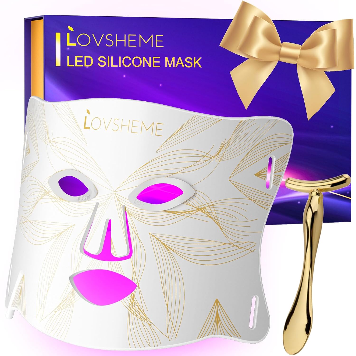 Red Light Therapy Mask for Acne, Wrinkles, and Rejuvenation