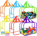6 Colors Extra Large Toy Storage Bags 12.69 x 25.6 x 6.9 in - Clear