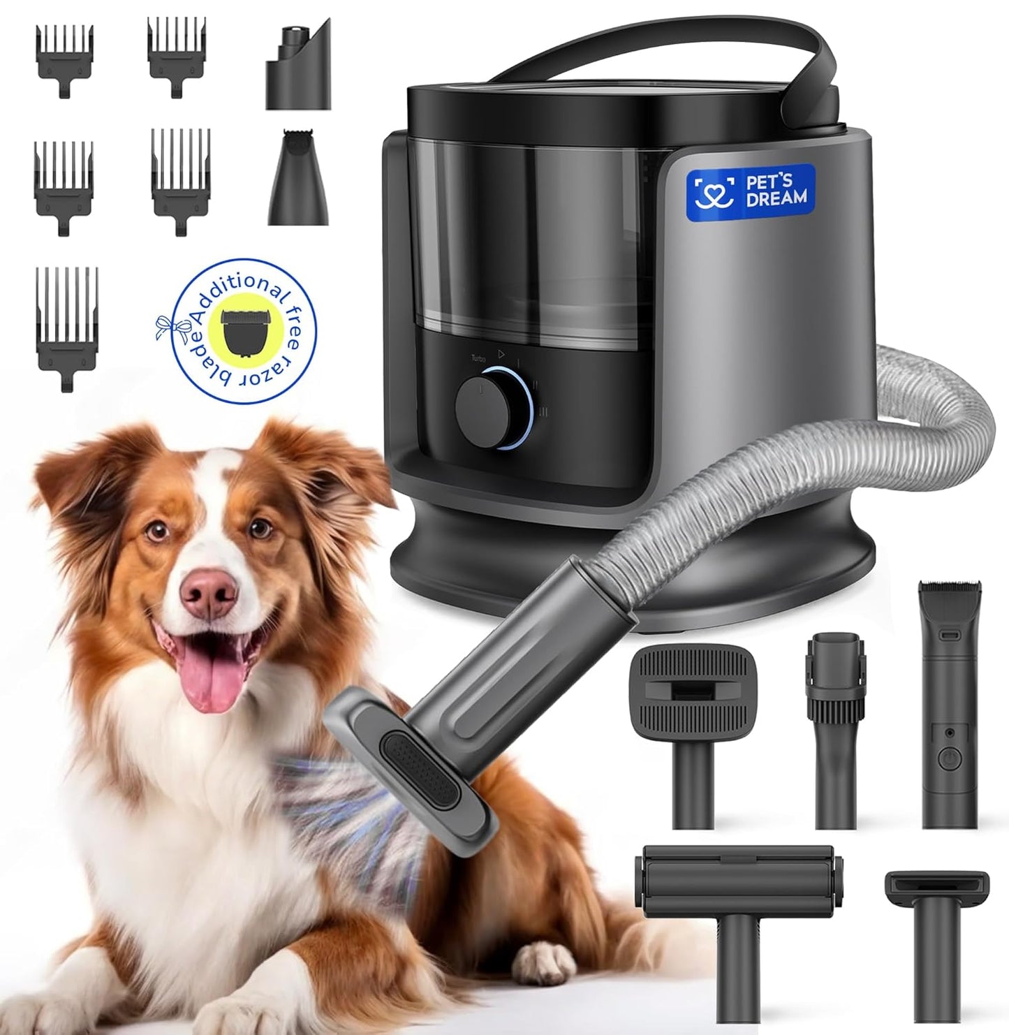 Quiet Dog Grooming Vacuum with HEPA Filter