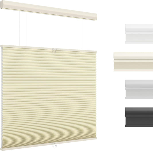 Top Down Bottom Up Cellular Shades for Indoor Windows - Beige