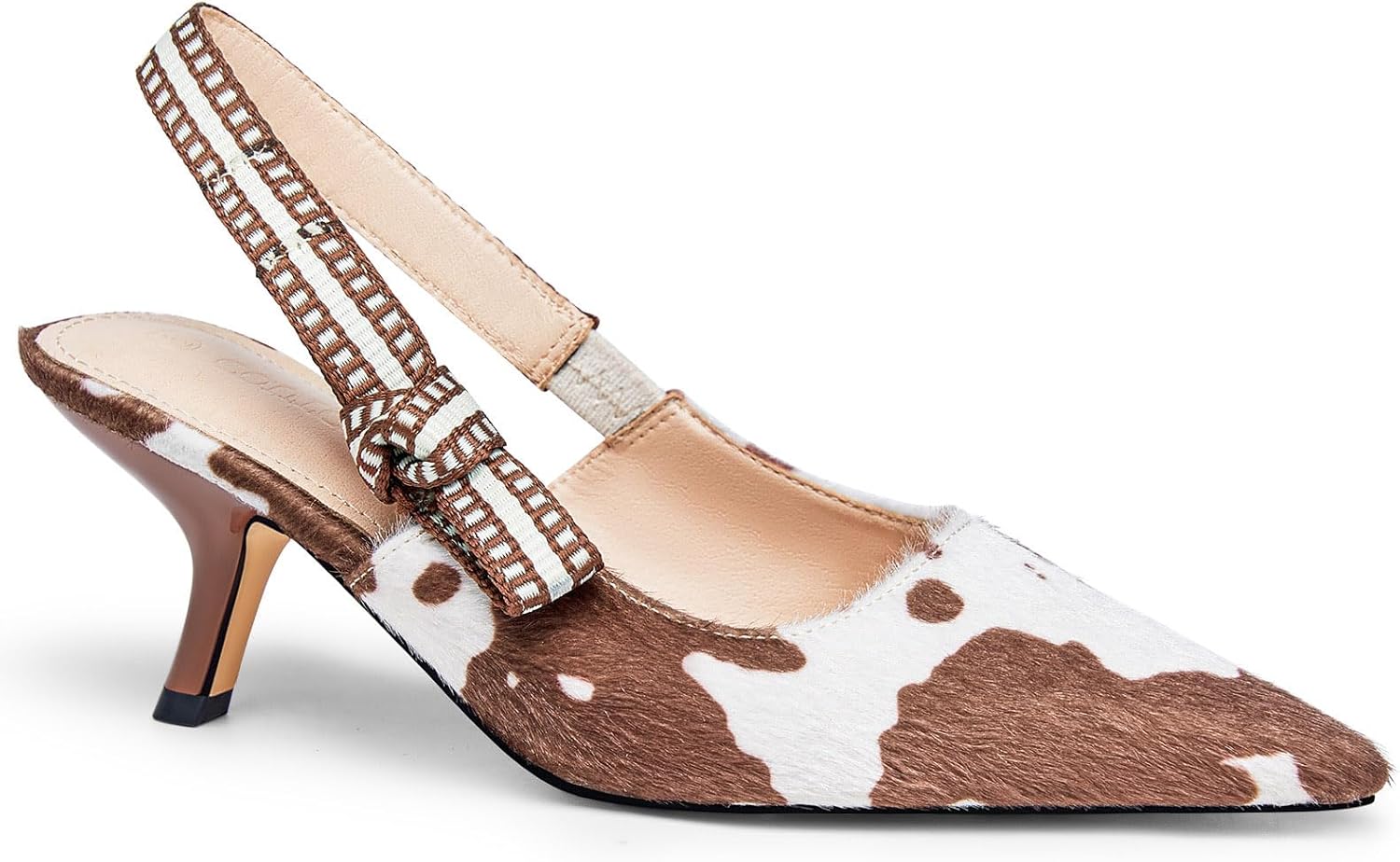 Coutgo Womens Slingback Kitten Heels for Stylish Comfort