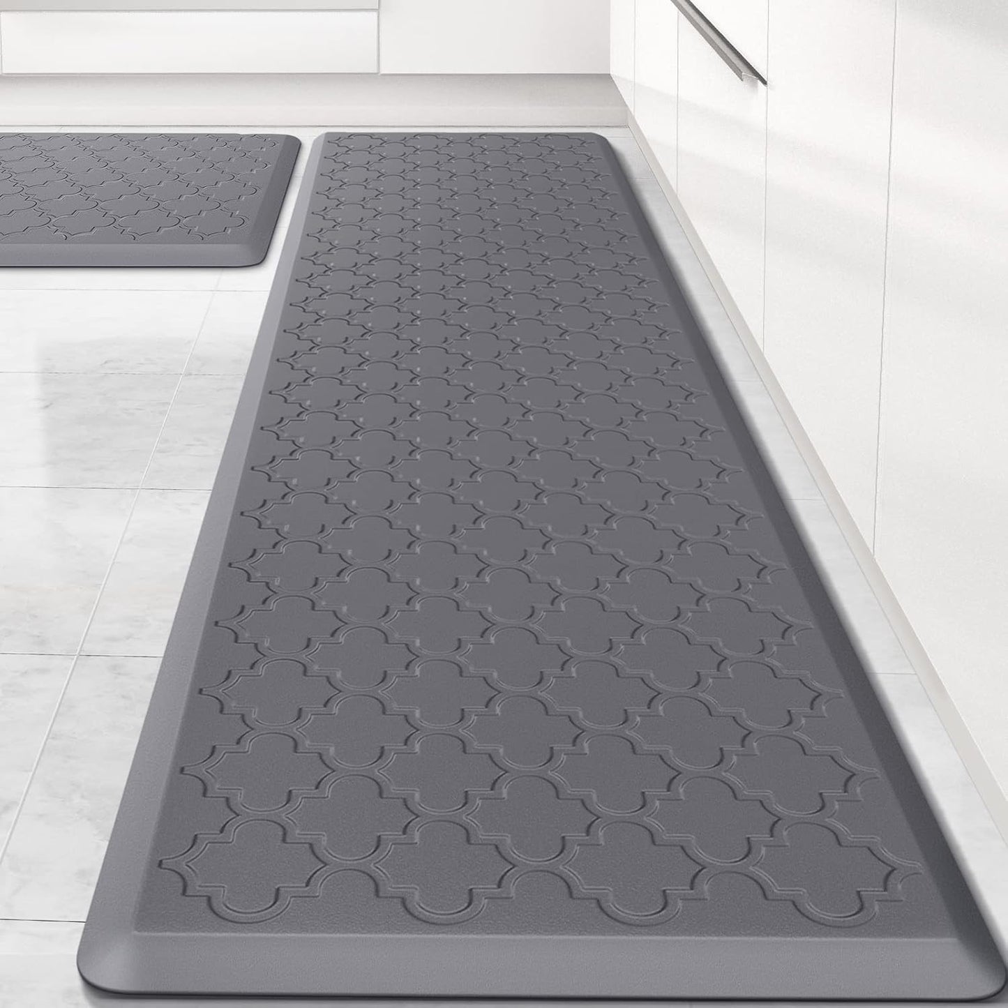 SoftDuo Kitchen Mat Set: Cushioned Anti-Fatigue Comfort