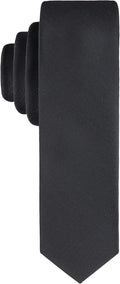 Calvin Klein Mens Black Solid and Pattern Neckties - Extra Long