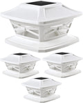Davinci Lighting Flexfit Solar Outdoor Post Cap Lights - Bright LED (4