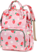 Strawberry Women Laptop Backpack 15.6 in - Spacious, Structured Carry