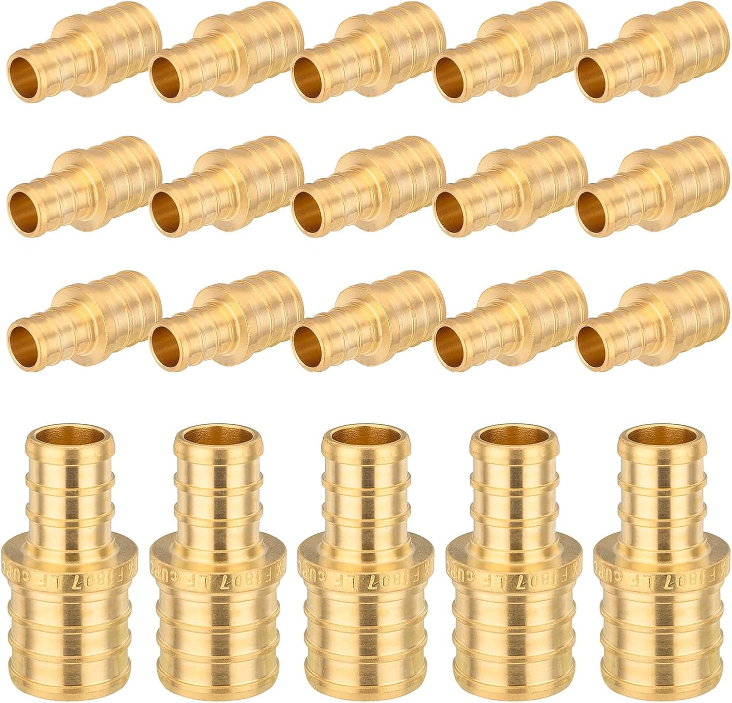 PEX Fittings 1 Inch x 3/4 Inch Reducing Coupling 20-Pack
