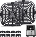 2 Pack Air Fryer Grill Pan Crisper Plate for Vortex Plus 6QT