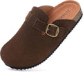 Kids Suede Clogs with Ergonomic Cork Footbed for Style and Comfort