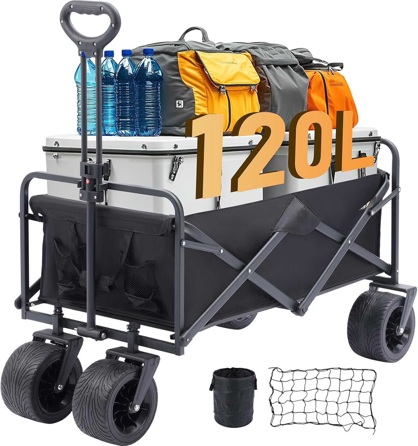 DOINUO 120L Heavy Duty Wagon - All Terrain Wheels