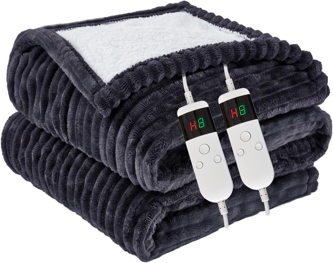 Heated Blanket Electric King - Soft Flannel with Fast Heating