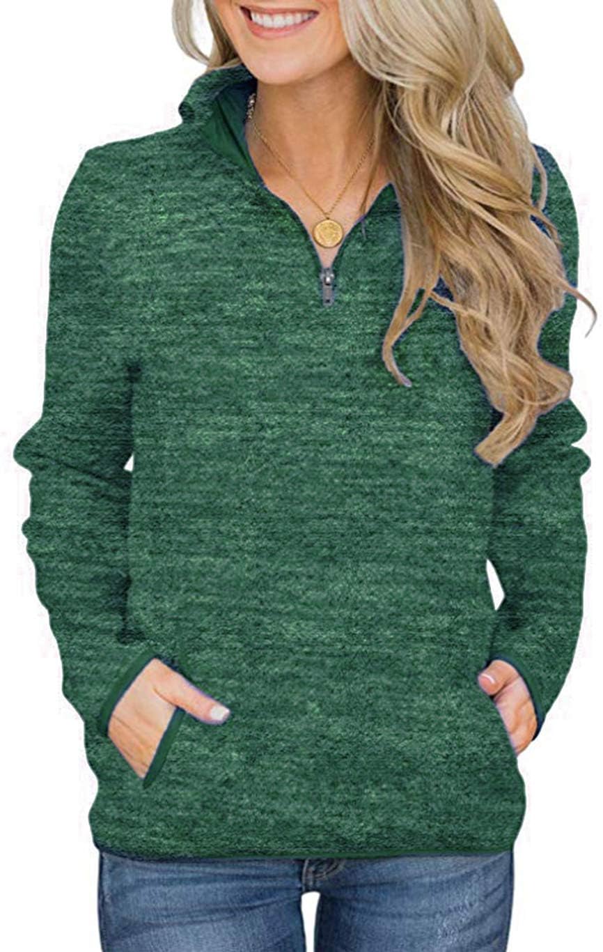 Cozy Convenience: Artfish Quarter Zip Fleece Sweatshirt