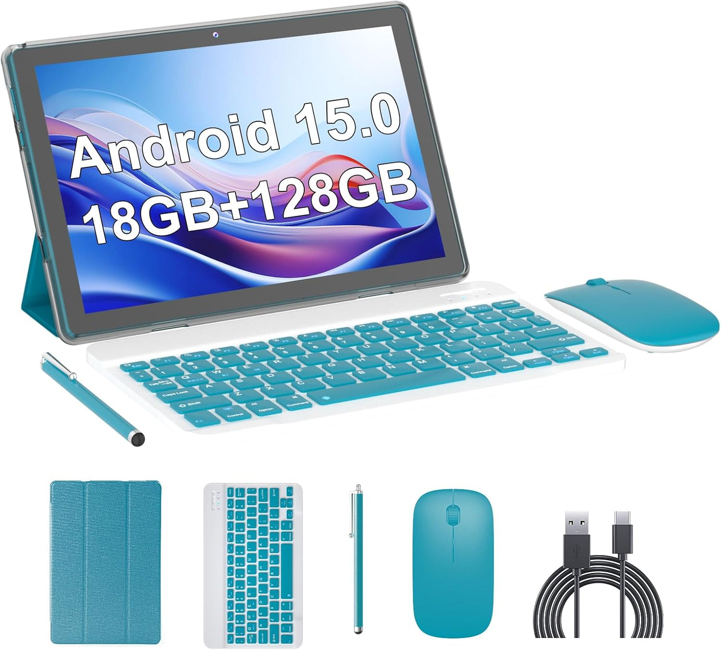 High Performance Android 15 Tablet with 18GB RAM and 128GB ROM
