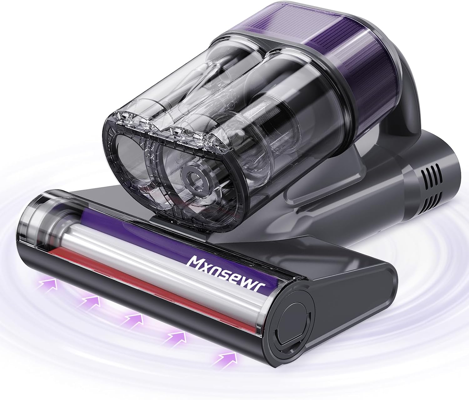Handheld Mattress Vacuum Cleaner with UV-C Light and Dual Dust Cups