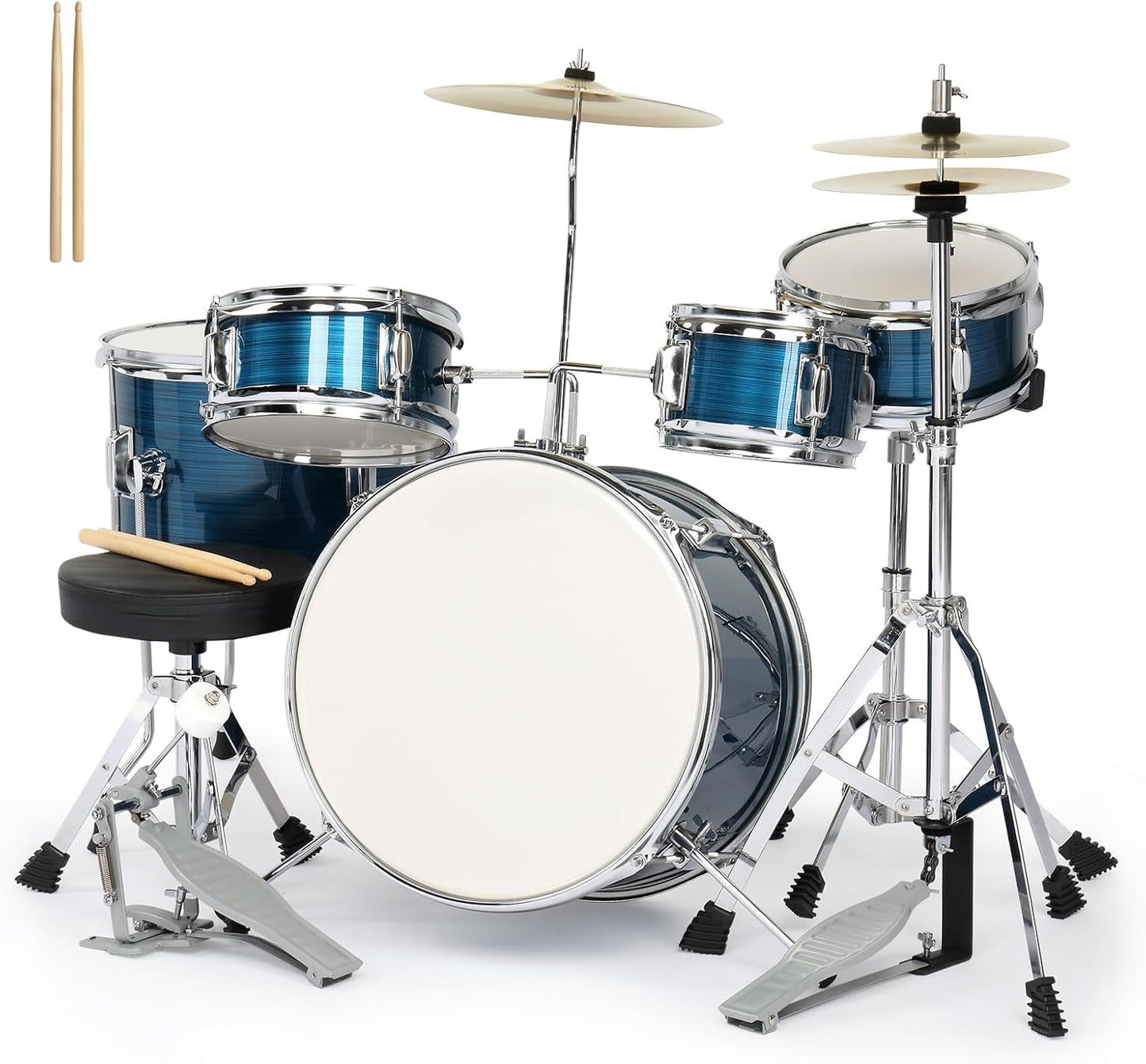 Ktaxon 5-Piece Complete Junior Drums Set for Young Musicians