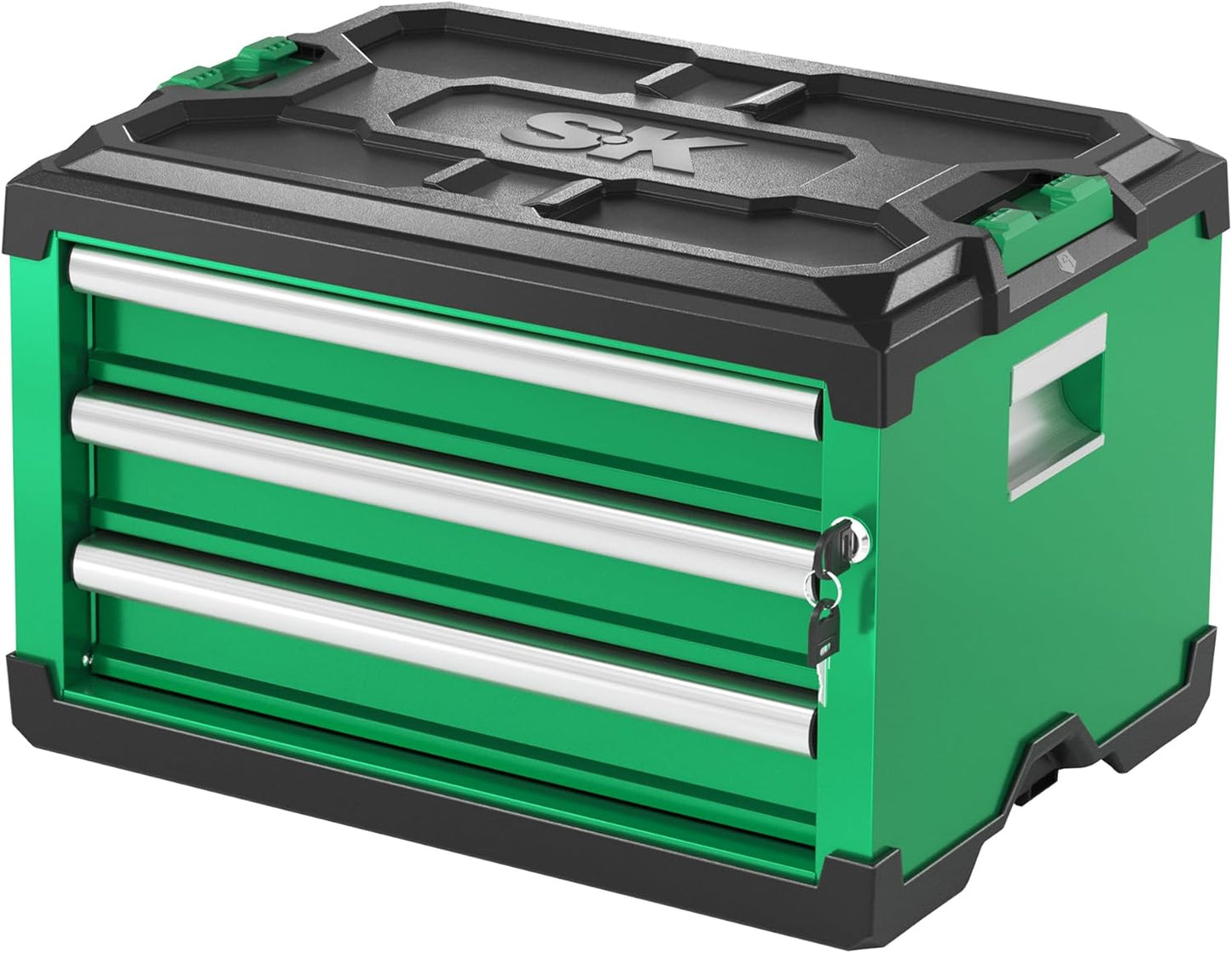 SK Modular Stackable Storage Tool Box with 3 Drawers and Lock