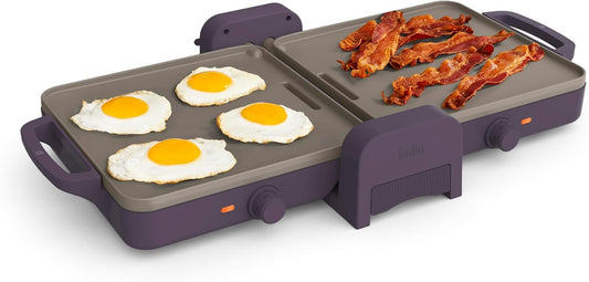 Bella 10x20 Ceramic Fold-n-Store Griddle for Compact Kitchens