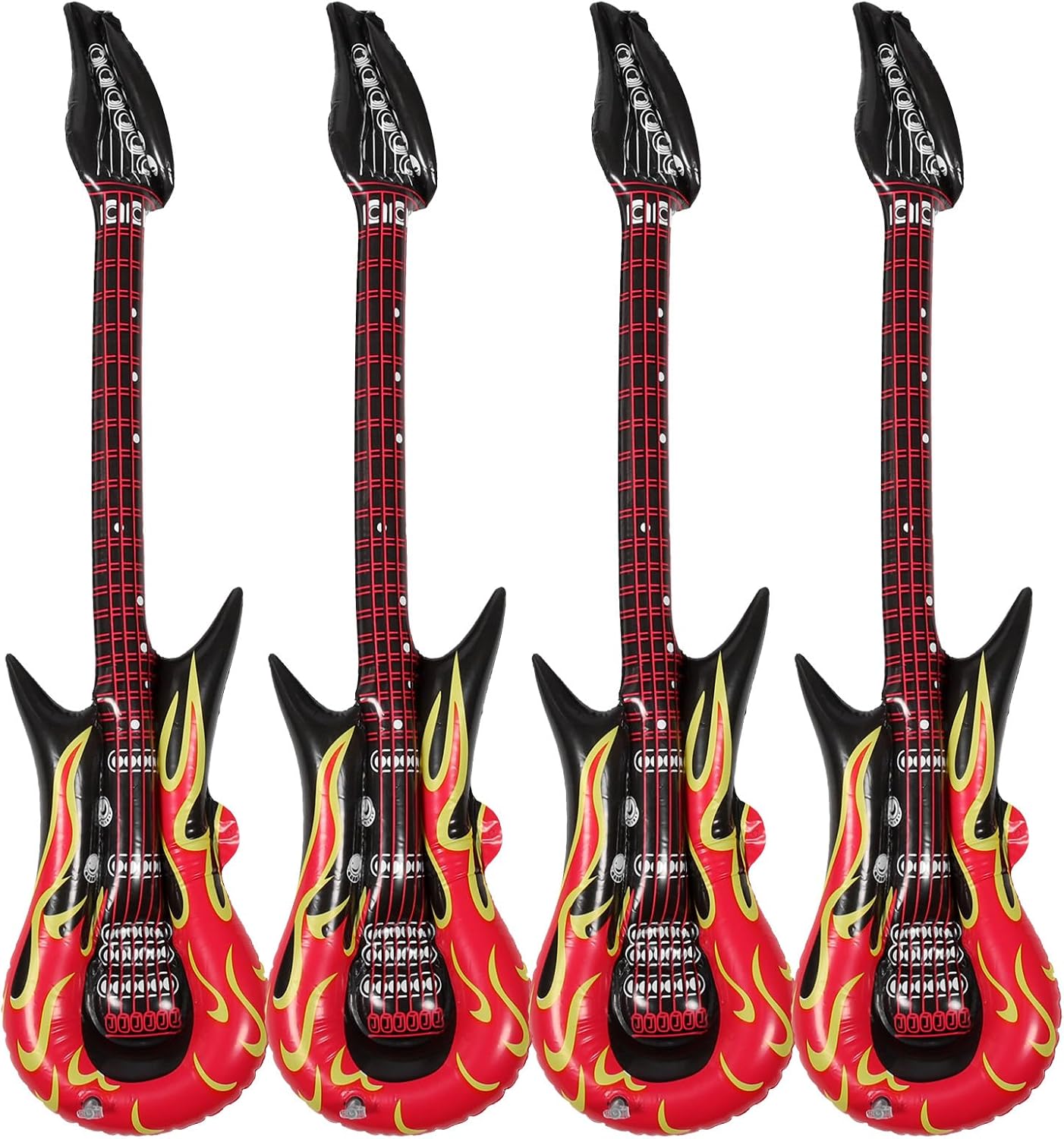 Inflatable Flame Guitars - Rock & Roll Party Favors